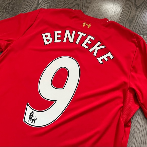 Liverpool 2015/2016 New Balance Home Shirt Jersey BENTEKE #9 - Picture 7 of 7